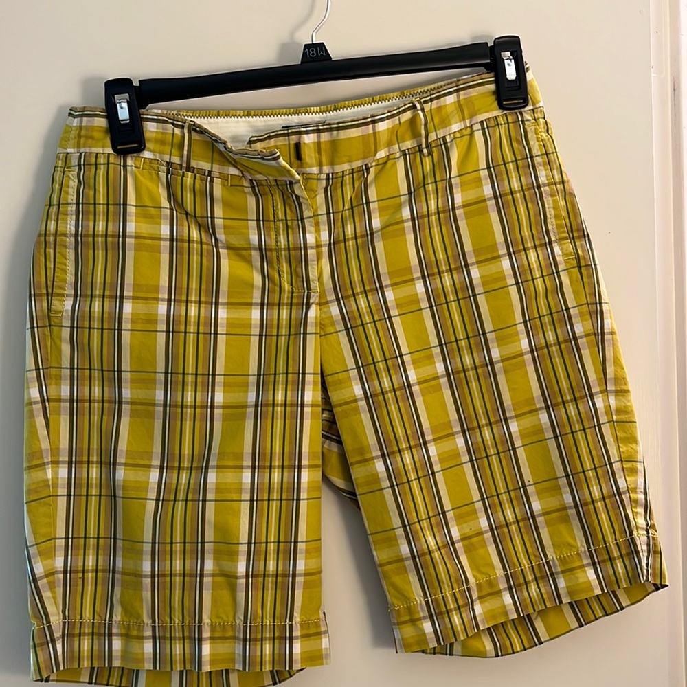 J. Crew Yellow Plaid Women's Shorts